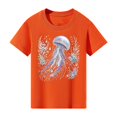 thumbnail image 5 of HCYSFG Boys Jellyfish T Shirt Crew Neck Short Sleeve Ocean Animal Graphic Relaxed Fit Casual Tee Everyday Summer Top, 5 of 5