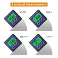 thumbnail image 3 of Digital Angle Finder Bevel Gauge Protractor Inclinometer Digital Level Box Measurement Tool ,Water-Proof & Dust Resistant, 3 of 7