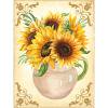 5D diamante pintura DIY girasol completo redondo diamante mosaico Tmvgtek Arte deco