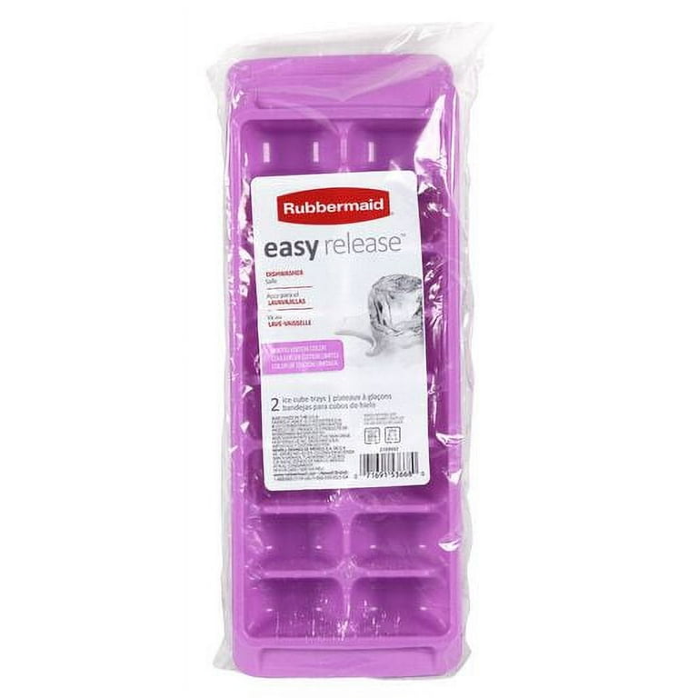 Rubbermaid Easy Release Ice Cube Tray 2pk, Orchid 