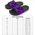 thumbnail image 2 of GZHJMY Stylish Slides for Women Men, Purple Rose Soft Flexible Slip-on Sandals Slippers, 2 of 7