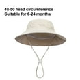 thumbnail image 2 of Sun Hat Lightweight Child Sunhat Toddle Sun Protective Bucket hat, Kids Wide Brim Chin Strap Summer Play Hat, 2 of 5