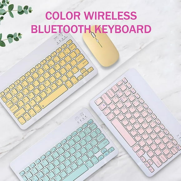 Wireless Keyboard Mouse Mini Bluetooth Keyboard English Keyboard for Tablet IOS Android IPhone Ipad Keyboard