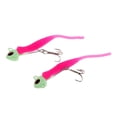 thumbnail image 2 of 2pcs Mini Gusanos Luminosos Cabeza Pntil Señuelos Aplicable a Varios Buen Ayudante Pesca , Rosado, L L Macarena Luminous Lead Head Jigs, 2 of 8