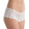 Women's DKNY DK5009 Classic Lace Boyshort Panty (Poplin White XL)