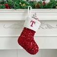 thumbnail image 2 of ShomPort Christmas Stockings With Letter, Personalized Sequin Hanging Stock for Christmas Tree Fireplace Decor, 2 of 3