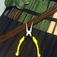 thumbnail image 2 of Bolsa de herramientas para accesorios de trabajo de floristería Ikebana japonesa, kits de herramientas de almacenamiento Bolsa de alambre de hierro, 2 of 9