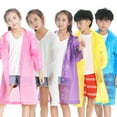 thumbnail image 2 of Trayknick Imperméable Transparent pour Enfants Garçons Filles en EVA avec Capuche, Blanc, 2 of 13