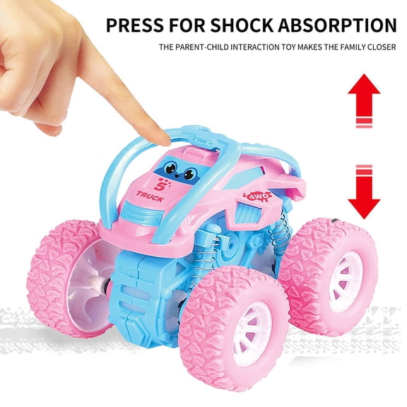 VANLOFE Children Gift Aged 2 3 4  Toy Car Four Wheel Off-road Vehicle Toy Boy Model Car Stunt Toy Dumper