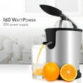 thumbnail image 3 of NutriChef Stainless Steel Electric Juice Press-Citrus Squeezer Masticating Machine w/ 160W Power, 3 of 8