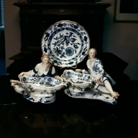 China Royal Meissen Dresden Antiques-Housewares Canvas Art - (24 x 36)