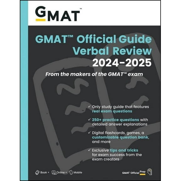 GMAT Official Guide Verbal Review 2024-2025: Book   Online Question Bank, (Paperback)