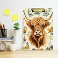 thumbnail image 2 of FORMRS Acrylic Clipboard with Low Profile Clip Standard A4 Letter Size, 12.5" x 9", Floral Cow, 2 of 8