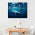 thumbnail image 2 of Nawypu Wall Art Stretched and Framed Canvas Paintings Pictures Prints Artwork Submarine dives under the ice Ready to Hang for Home Decorations Office Wall Décor, 2 of 4