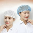 thumbnail image 5 of Hotel Restaurants Cook Accessories Sanitary Hair Nets Breathable Mesh Work Hat Food Service Cap Cooking Hygienic Cap Chef Hat NAVY, 5 of 8