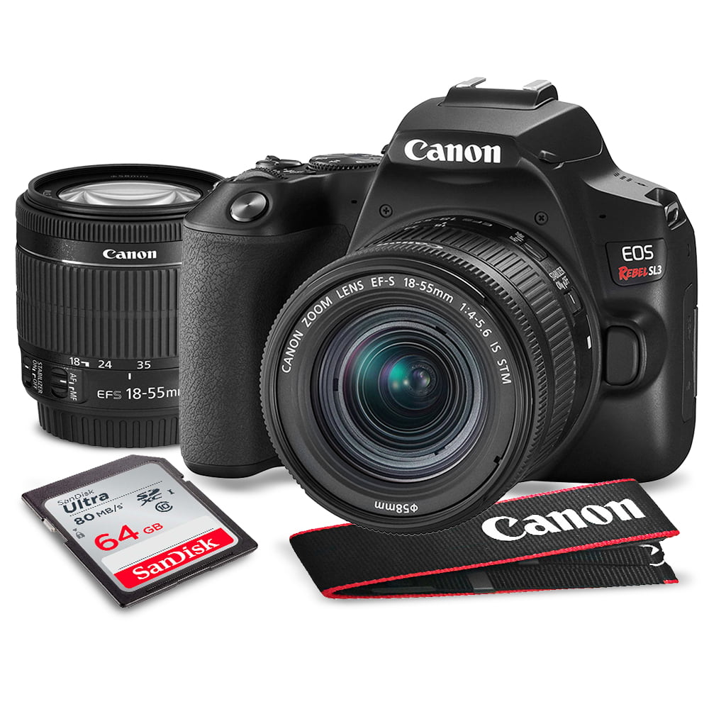 Canon EOS Rebel SL3 DSLR Camera with 18-55mm Lens + 64GB - Walmart.com