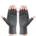 thumbnail image 1 of Fingerless Compression Gloves, 1 Pair Gray Grey-FQ- Gray S Grey, 1 of 6