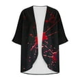 thumbnail image 5 of LOVZFMLL Cardigan pour Femmes Cardigan pour Dames Halloween Mode Veste Imprimée Été Veste Imprimée à Manches Longues Cardigan Veste, 5 of 5