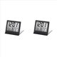 thumbnail image 1 of 2X Reloj Despertador Digital LCD Plegable Electrónico Reloj Higrómetro de Temperatura de Escritorio Estación Meteorológica Reloj de Mesa de Escritorio Negro, 1 of 5