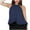 Navy, variant on Tank Tops for Women Plus Size Sleeveless Hanging Neck Vest Ruffles Hem Solid Color Loose T-shirt Sky Blue L