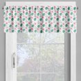 thumbnail image 4 of Ambesonne Anchors Valance & Curtain, Tropical Monstera Print, 55"x24", Pastel Pink Sea Green, 4 of 7