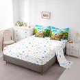 thumbnail image 3 of Erosebridal Easter Eggs Rabbit Bed in a Bag Queen size,Bowknot Botanical Carrot Bedding Queen Size,Fesival Bedroom Decor,Reversible,Ultra Soft,7-Piece, 3 of 5