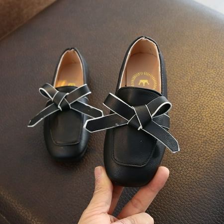 

Toddler Kids Baby Girls Bowknot Casual Leather Princess Shoes Sandals