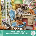 thumbnail image 1 of PAWS GONE WILD - KITTENS IN THE BEDROOM - 550 PIECE PUZZLE, 1 of 5