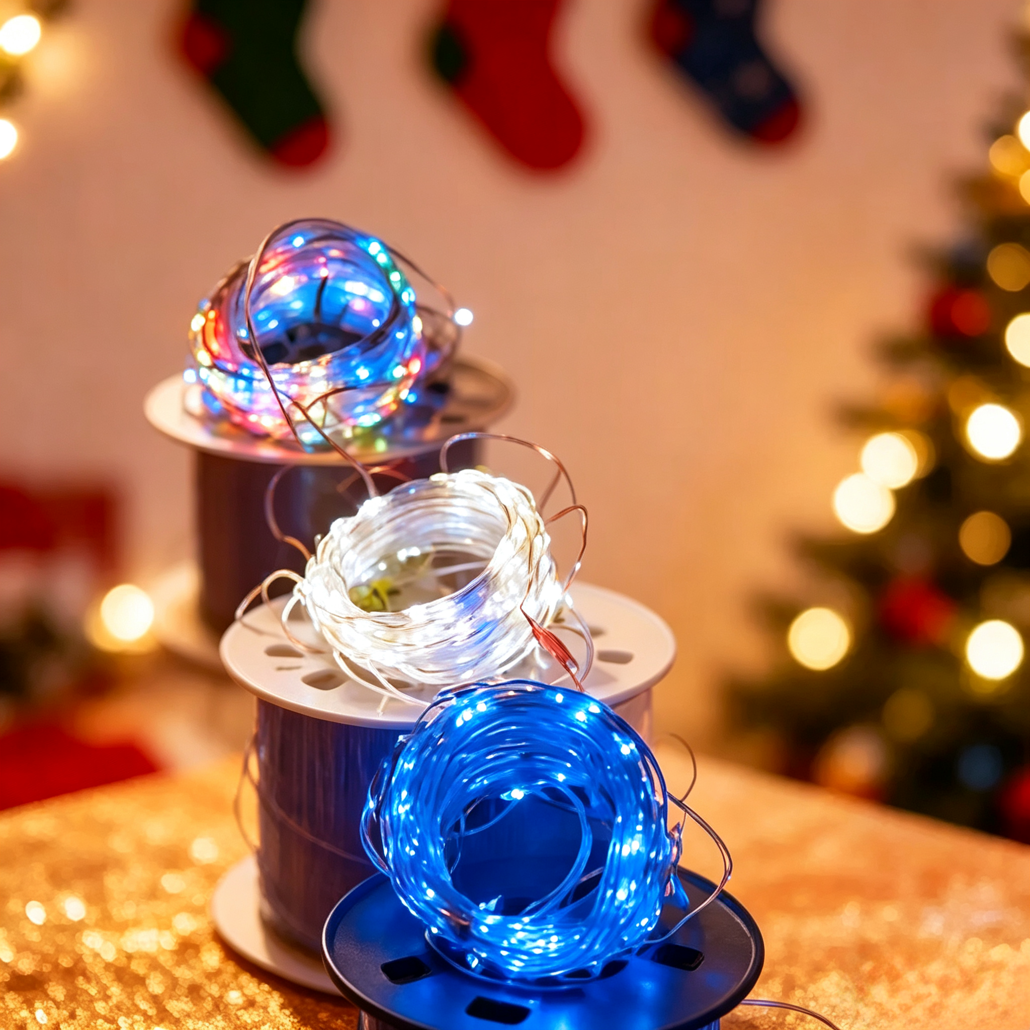 4 Packs Blue Solar Fairy Lights, Each Pack Contains 110 Led Solar String Lights, Ip65 Waterproof Copper Wire, 8 Modes Of Solar Fairy Lights, For Garden, Courtyard, Tree, Wedding, Christmas