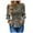 Black, variant on IROINNID Ladies Long Sleeve T Shirts Round- Neck Floral Print Elastic Waist Pleated Bell Sleeves Lace Lap Long Sleeve Tops,Coffee
