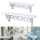 thumbnail image 1 of Estantería flotante de pared sin necesidad de perforar – Expositor de PVC blanco 13,77x3,14 pulgadas, estantería montable, organizador de especias para salón, cocina, oficina, 1 of 9