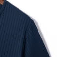 thumbnail image 7 of SCSAlgin Men's Ribbed Knit Notched V Neck Tees Casual Short Sleeve T Shirt Summer Basic Tops, 7 of 7