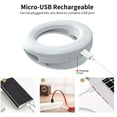 thumbnail image 4 of Selfie Ring Light [3 Light Modes] [Rechargeable], Clip on Phone Camera LED Light, Adjustable Brightness Selfie Circle Light Designed for iPhone X Xr Xs 11 12 Pro Max Android iPad Laptop, 4 of 5