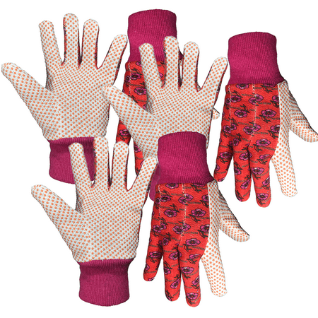 

Women s Garden Gloves 3 Pairs Floral Print Knit Garden Gloves Women s Work Gloves