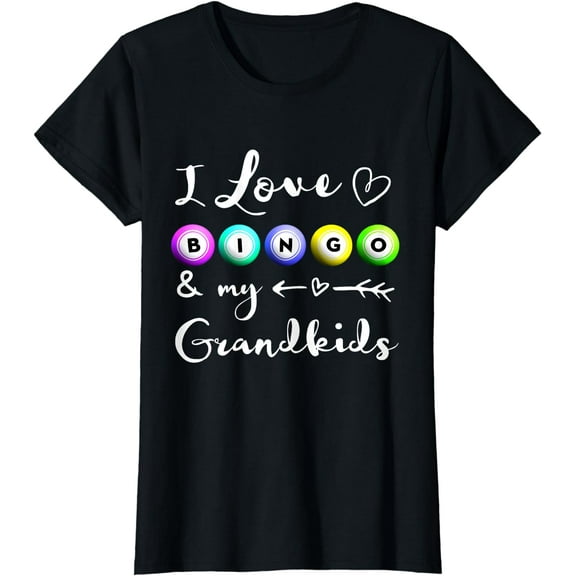 Bingo Shirt, I love Bingo, Gift for Grandma, Mommom Nana T-Shirt