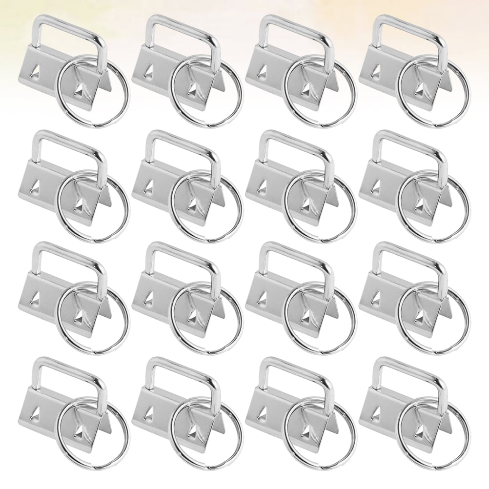 10Pcs/Set Key Fob 26mm keychain Split Ring For Wrist Wristlets Cotton Tail Clips 