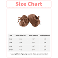 thumbnail image 2 of Baby Booties Knitted Shoes Newborn First Cozy Warm Shoes for Infant Boy Girl Solid Color Winter Shoes 0-3 Months Brown, 2 of 7