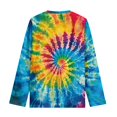thumbnail image 7 of Jiueut Rainbow Tie Dye Long Sleeve Shirts for Girls 7-8 Kids Clothes Shirts Graphic Tees Crewneck Casual Sportswear Clothes for Teen Girls Winter Loose Children's Tops, 7 of 7
