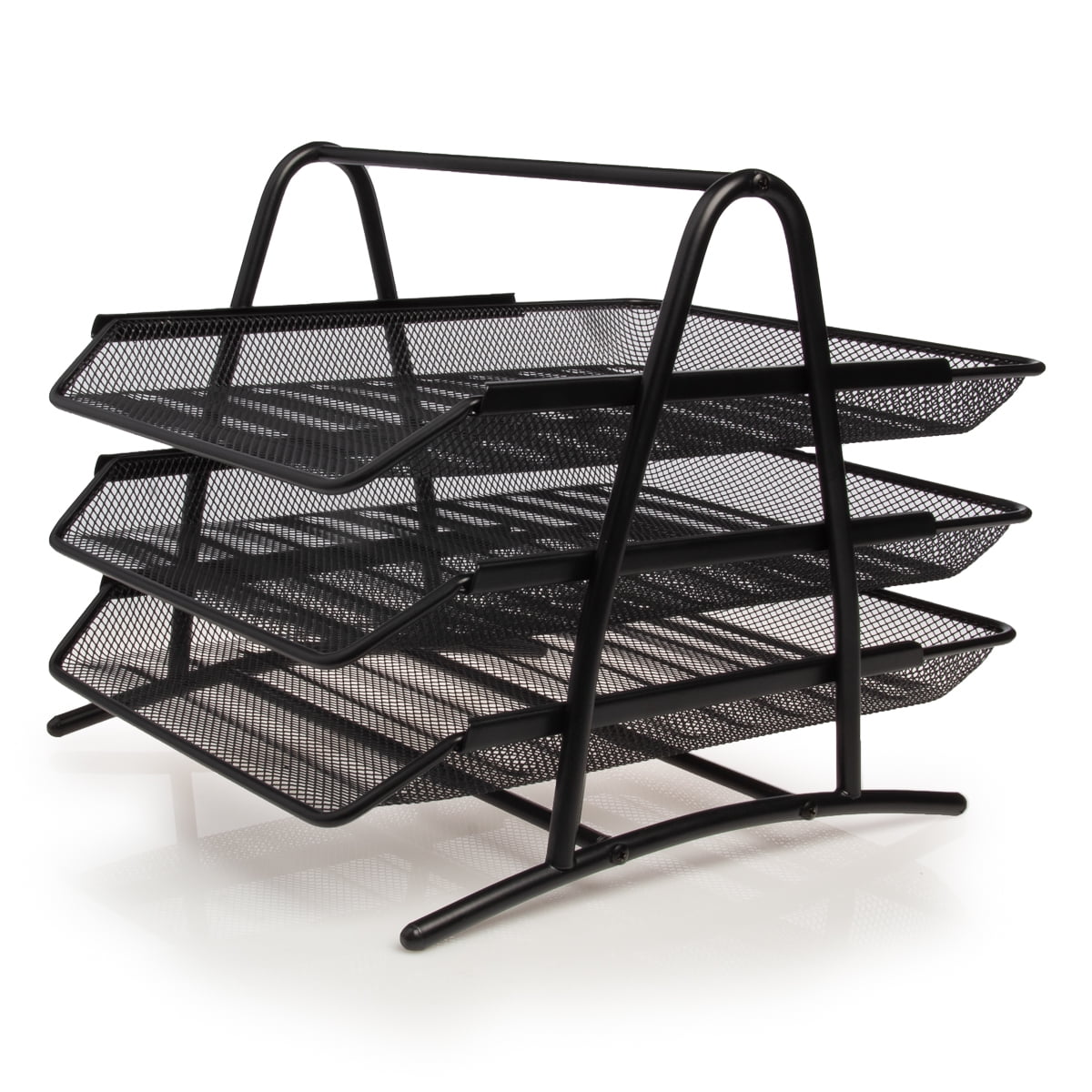 Simply Genius Mesh Metal Desk Organizer, Sliding File Tray, Letter Tray, File Organizer