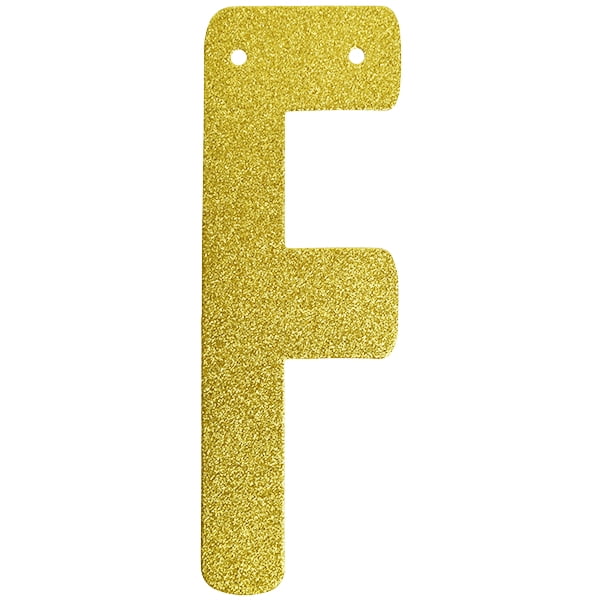 just artifacts gold glitter letter f walmart com