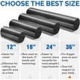 thumbnail image 3 of Yes4All 36inch Exercise Foam Roller PE Black, 3 of 6