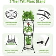 thumbnail image 4 of Metal & Wood Plant Stand Indoor & Outdoor Multi Levels lbs Capacity, 4 of 7