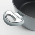 thumbnail image 3 of Oster 12 Piece Aluminum Non Stick Home Frying Pot & Pan Cookware Set, Dusty Blue, 3 of 6