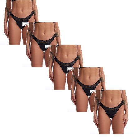 

Women Underwear Brief Lace Four-Layer Leak-Proof Thong Panties 5PC
