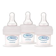 Dr. Brown's 15 CC First Feeder Bottle System with a Preemie Level Nipple, 3 Count, White