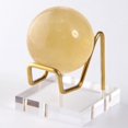 thumbnail image 4 of ZheElen Display Stand Gemstone Mineral Specimen Stand Geode S Amethyst Stand Citrine Clear and Gold S, 4 of 5