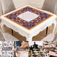 thumbnail image 6 of Paisley Mahjong Mat with Rules, 31.5*31.5in Anti Slip American Mahjong Mat for Table, Noise Reduction, Neoprene Mah jongg Mats with Carrying Bag & 3 Dices, Mahjong Set Gift, Board Tile Games Mats, 6 of 7