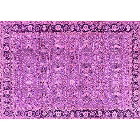 Ahgly Company Indoor Rectangle Persian Pink Traditional Area Rugs, 5' x 7'