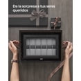 thumbnail image 5 of SONGMICS Caja de reloj 12 slots vidrio almohadillas extraíbles negro, 5 of 5