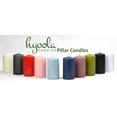 thumbnail image 2 of Hyoola 3 x 6 Dark Grey Unscented European Made Pillar Candles, Dripless Paraffin Wax with Smokeless Cotton Wicks, 6-Pack, 2 of 6